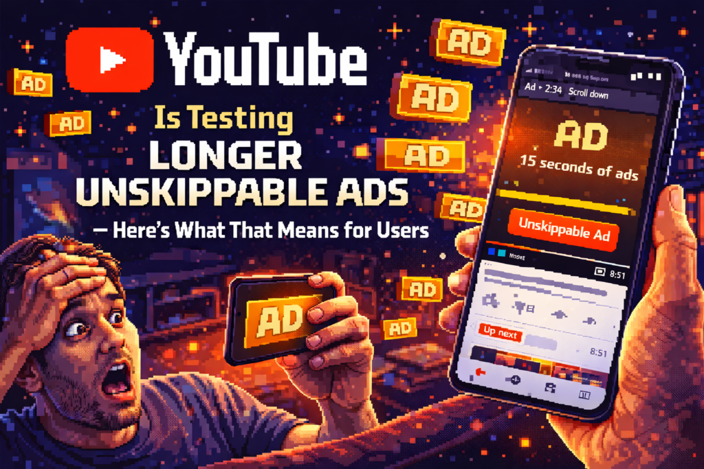 YouTube Is Testing Longer Unskippable Ads — Here’s What That Means for Users