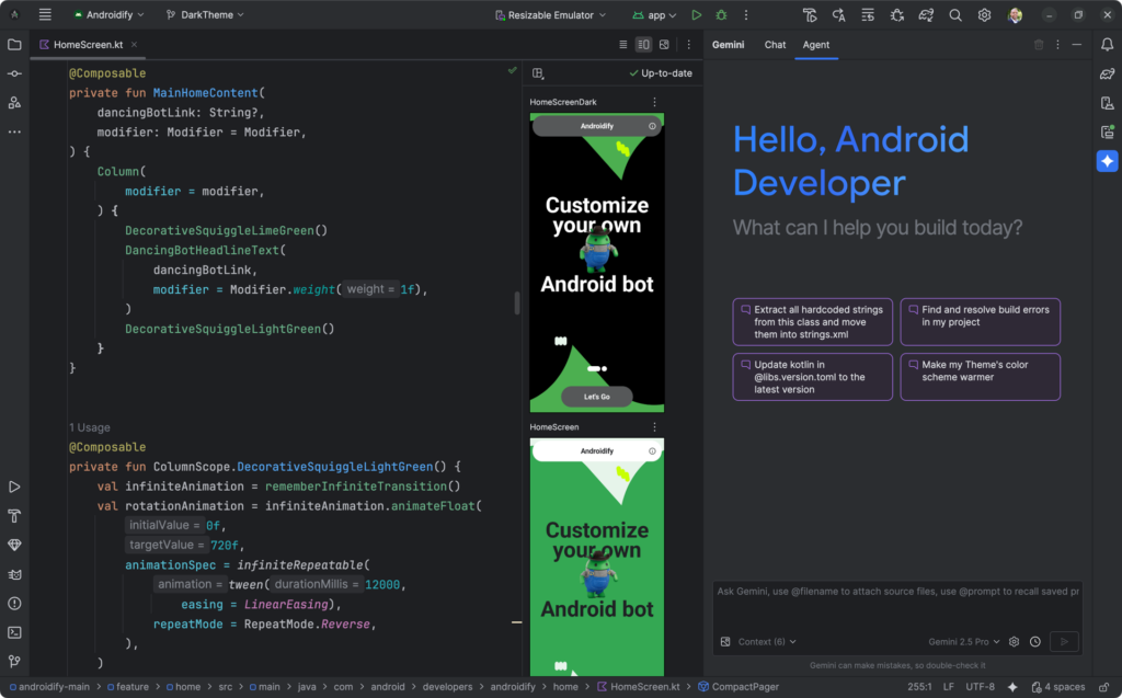 Android Studio with Gemini AI